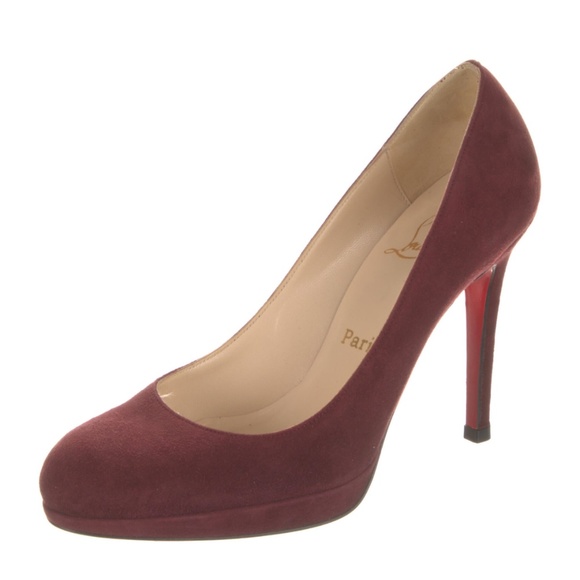 Christian Louboutin Shoes - Christian Louboutin New Simple suede burgundy heels